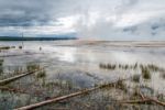 Grand Prismatic Spring Stock Photo