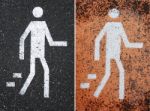 Pedestrian Signs Stock Photo