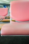 Airport Seats Available In Waiting Area Stock Photo