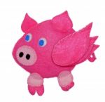 Flying Pig Stock Photo