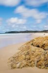 Adder Rock Beach On Stradbroke Island, Queensland Stock Photo