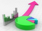 3d Business Graph Stock Photo