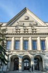 Entrance To The University Karlova In Prague Stock Photo