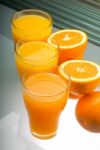 Fresh Orange Juice Stock Photo