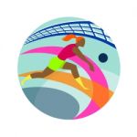 Volleyball Player Passing Ball Icon Stock Photo