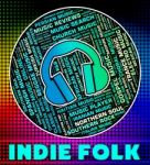 Indie Folk Shows Sound Tracks And Classic Stock Photo