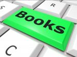 Education Books Indicates World Wide Web And Learn Stock Photo