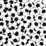 Seamless Texture On A Soccer Theme Stock Photo