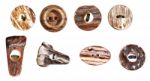 Wood Buttons Stock Photo