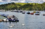 Scenic View Up The River Dart Stock Photo