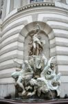 Power At Sea Fountain At The Hofburg In Vienna Stock Photo