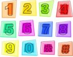 Number Icons Stock Photo