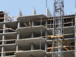 Construction Of A Residential Building In A Building Stock Photo