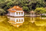 House At The River In China Stock Photo