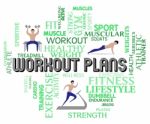 Workout Plans Means Get Fit Exercise Formula Stock Photo