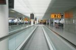 Amsterdam - April 14: Passengers Move Around The Terminal At Ams Stock Photo