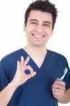 Dentist Ok Sign Stock Photo