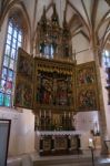 Altar In The Maria Hilf Pilgrimage Church In Hallstatt Stock Photo