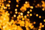 Yellow Bokeh Stock Photo