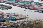 Srinagar, India - April 15 2016: Lifestyle In Dal Lake Stock Photo