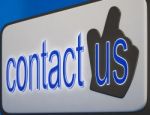 Contact Us Button Shows Help And Guidance Stock Photo