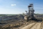 Coal Mining Machine - Mine Excavator Stock Photo