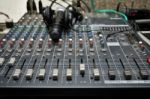 Sound Mixer Stock Photo