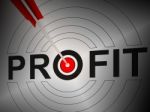 Profit Shows Financial Growth Earning Revenue Stock Photo