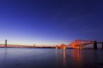 The Forth Road Bridge In Edinburgh Stock Photo