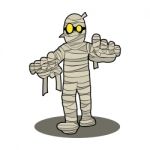 Mummy Character Cartoon Stock Photo