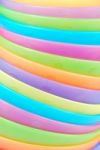 Stacked Colorful Bowls Background Stock Photo