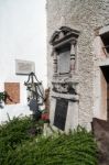 Well Kept Graveyard At The Maria Hilf Pilgrimage Church In Halls Stock Photo