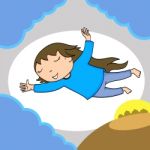 Sweet Dream On The Sky - Cartoon Icon Stock Photo