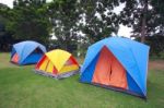 Three Tents Stock Photo