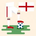 England National Soccer Kits Stock Photo