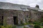 Rear Of The Old Post Office In Tintagel Stock Photo