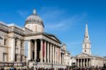 View Of The National Gallery In London Stock Photo