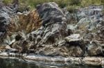 The Gorge Waterfall And Creek Stock Photo