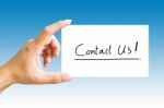 Contact Us Concept Stock Photo