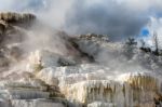 Mammoth Hot Springs Stock Photo