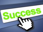 Success And Mouse Pointer Stock Photo