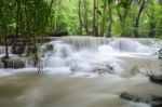 Waterfall In The Forest Stock Photo