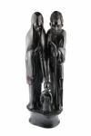 Blackwood Statue Of Mary, God And Jesus Stock Photo