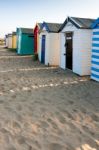 Southwold, Suffolk/uk - May 31 : Colourful Beach Huts At Southwo Stock Photo