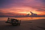 Cart On The Beach Stock Photo