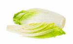 Fresh Chicory On A White Background Stock Photo