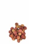 Bunch Of Lychee Fruits Stock Photo