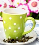 Japanese Green Tea Indicates Drinks Healthy And Drink Stock Photo