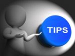 Tips Pressed Shows Guidance Suggestions And Advice Stock Photo