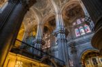 Interior View Of The Cathedral Of The Incarnation In Malaga Stock Photo